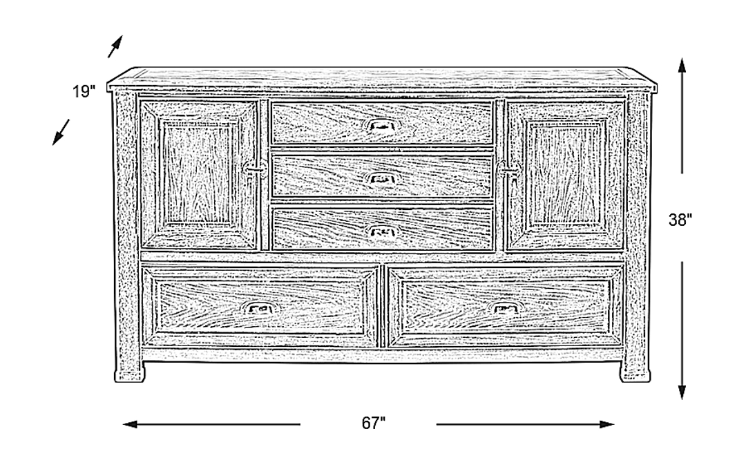 Eric Church Highway To Home Heartland Falls Brown Dresser