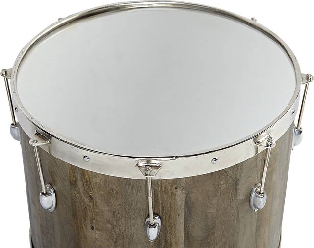 Eric Church Highway To Home Heartland Falls Brown Drum Accent Table - Thumbnail - Image 2
