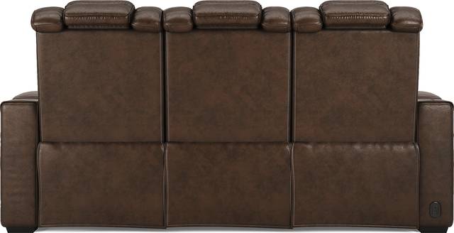 Eric Church Highway To Home Renegade Brown Leather Dual Power Reclining Sofa - Thumbnail - Image 6