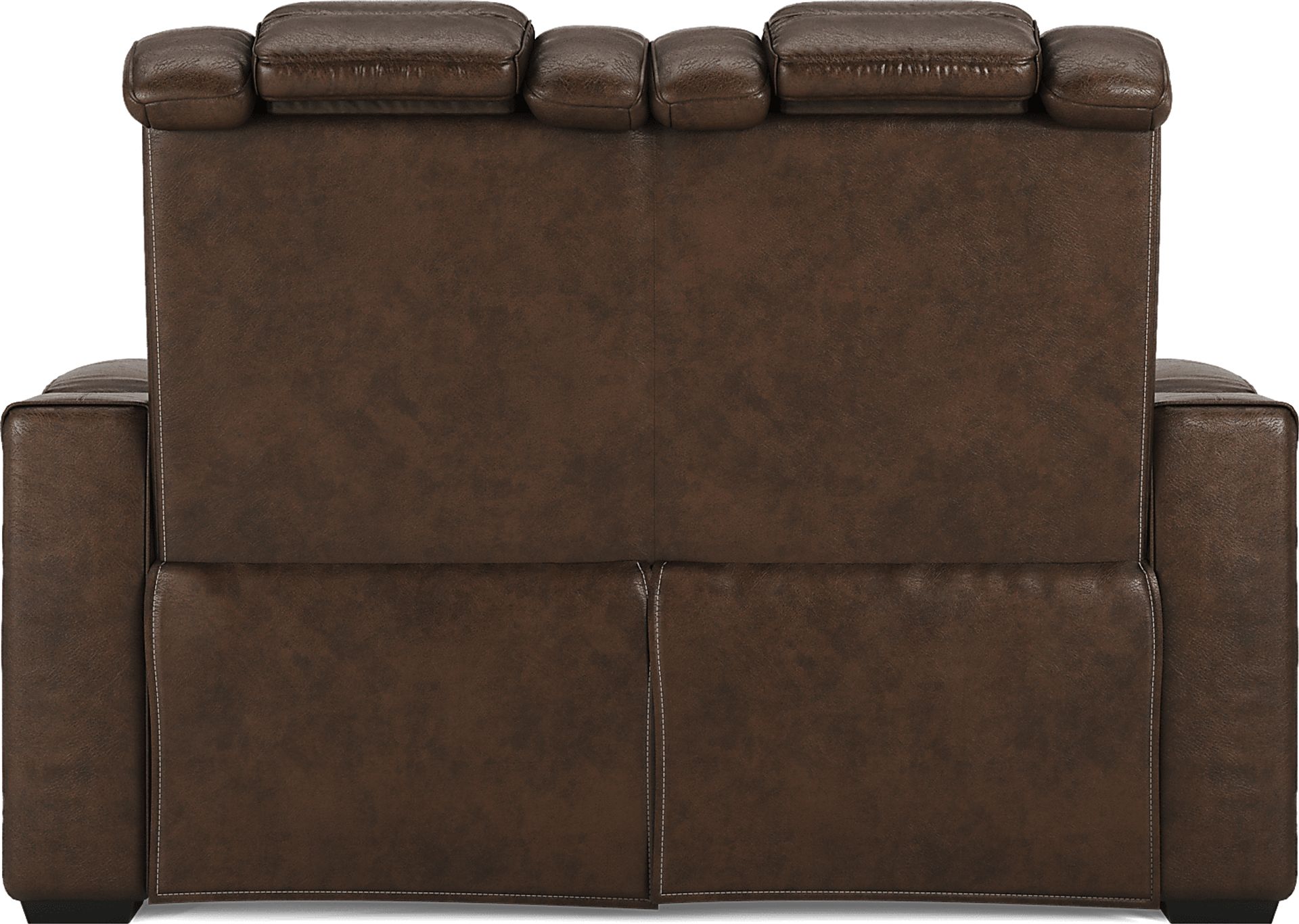 Eric Church Highway To Home Renegade Brown Leather 7 Pc Living Room with Dual Power Reclining Sofa - Image 5