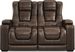 Eric Church Highway To Home Renegade Brown Leather Stationary Loveseat ...