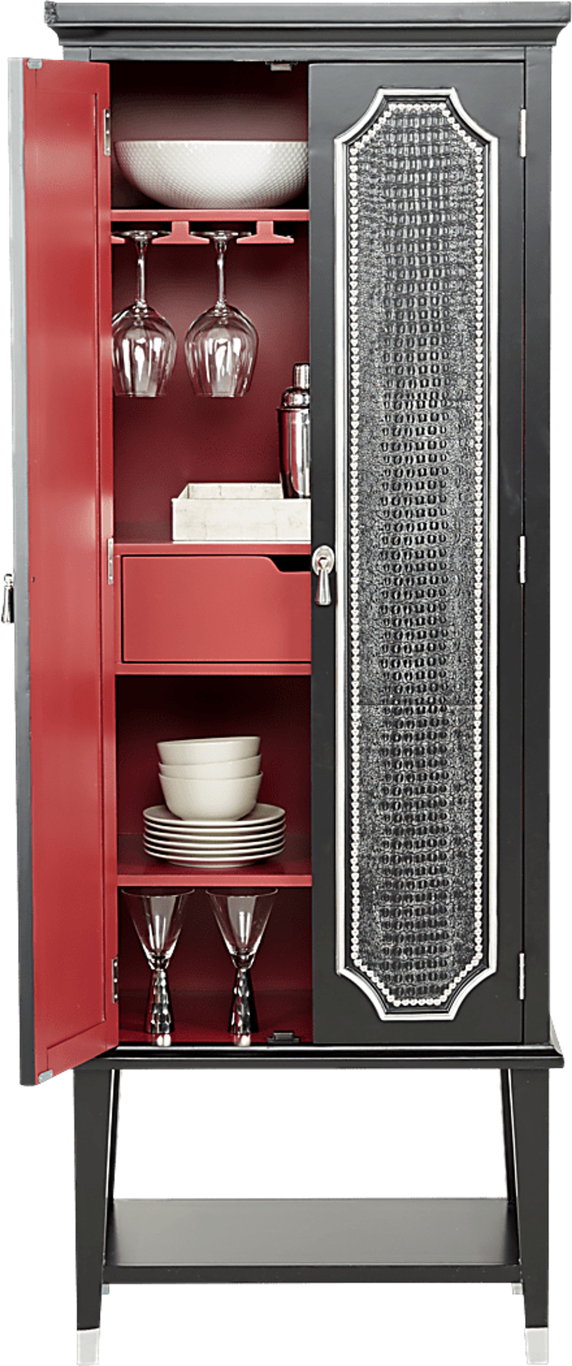 Eric Church Highway To Home Silverton Sound Graphite Tall Bar Cabinet - Image 2
