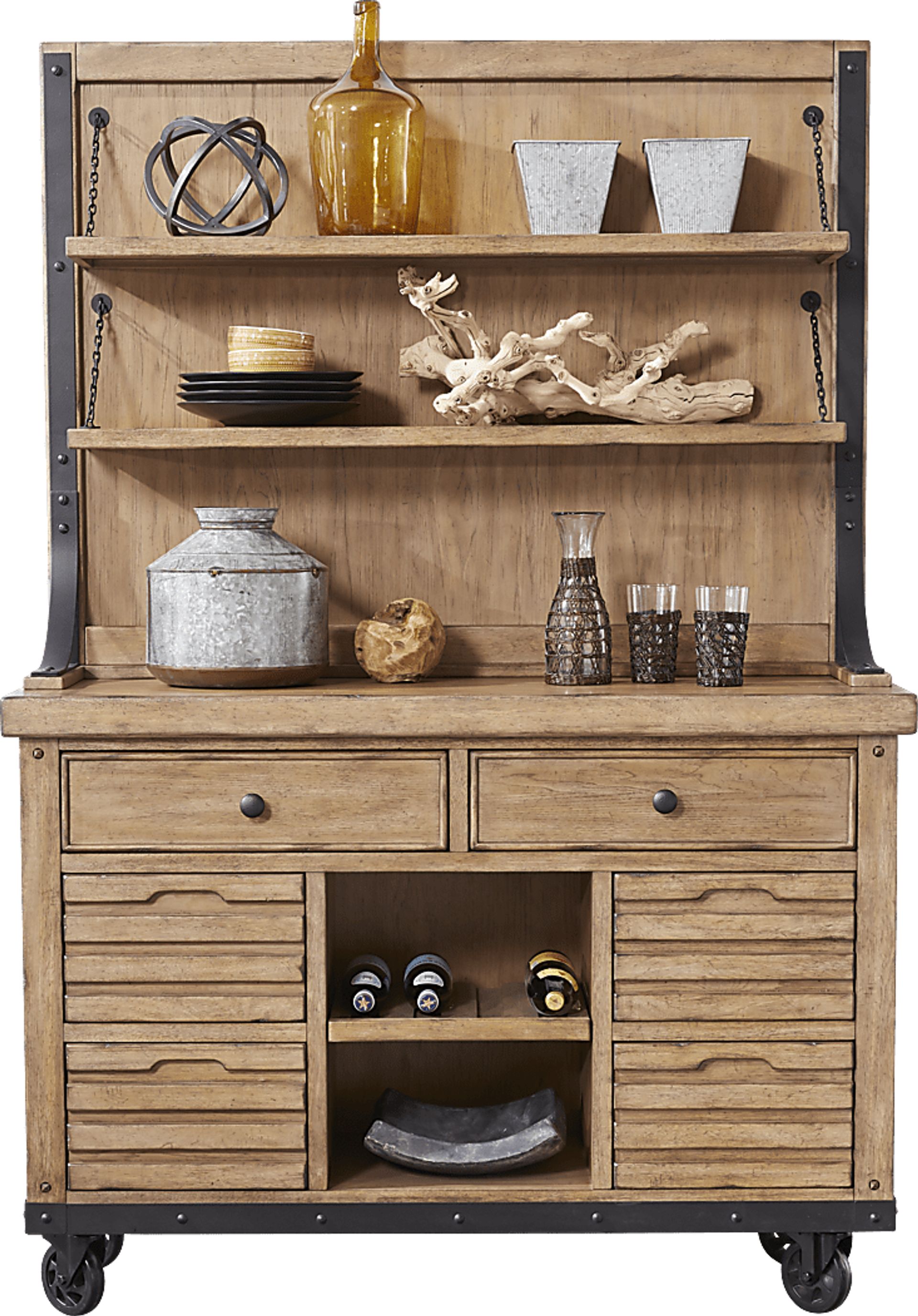 Eric Church Highway To Home Tap Room Blonde 2 Pc Server with Hutch - Image 2