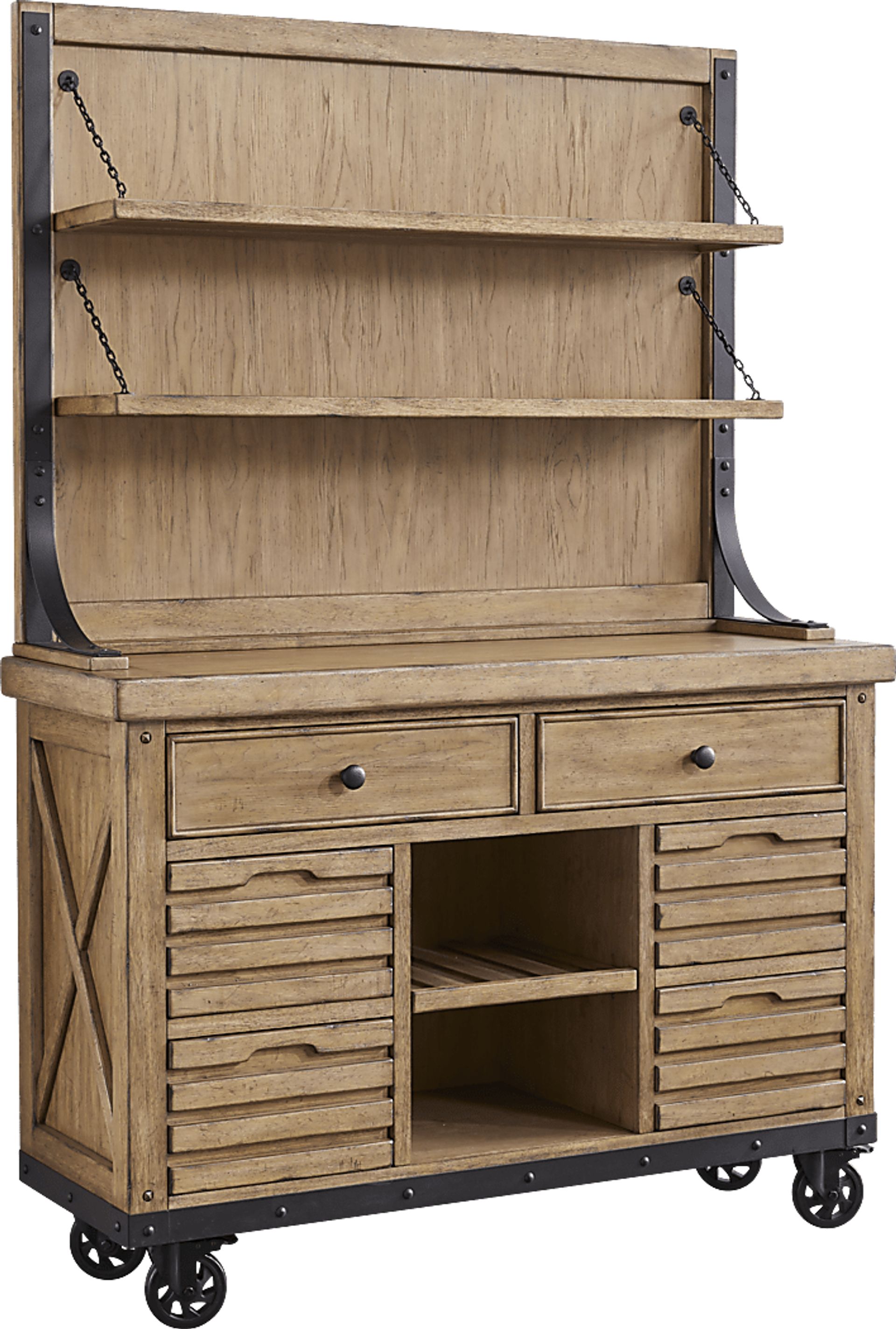 Eric Church Highway To Home Tap Room Blonde 2 Pc Server with Hutch - Image 1