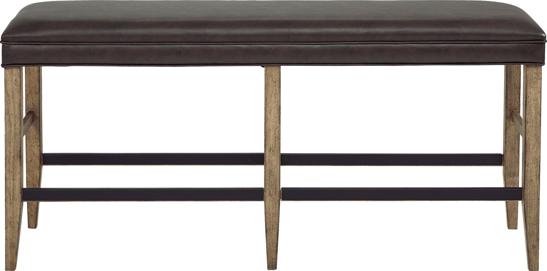 Eric Church Highway To Home Tap Room Blonde Upholstered Bar Height Bench - Image 2