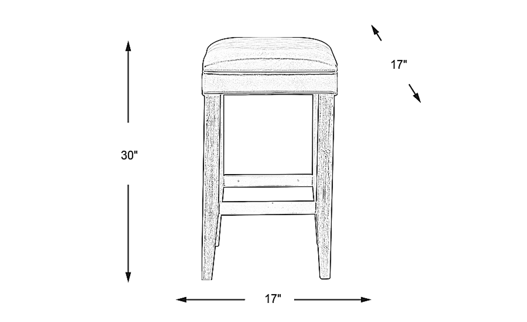 Eric Church Highway To Home Tap Room Blonde Upholstered Barstool