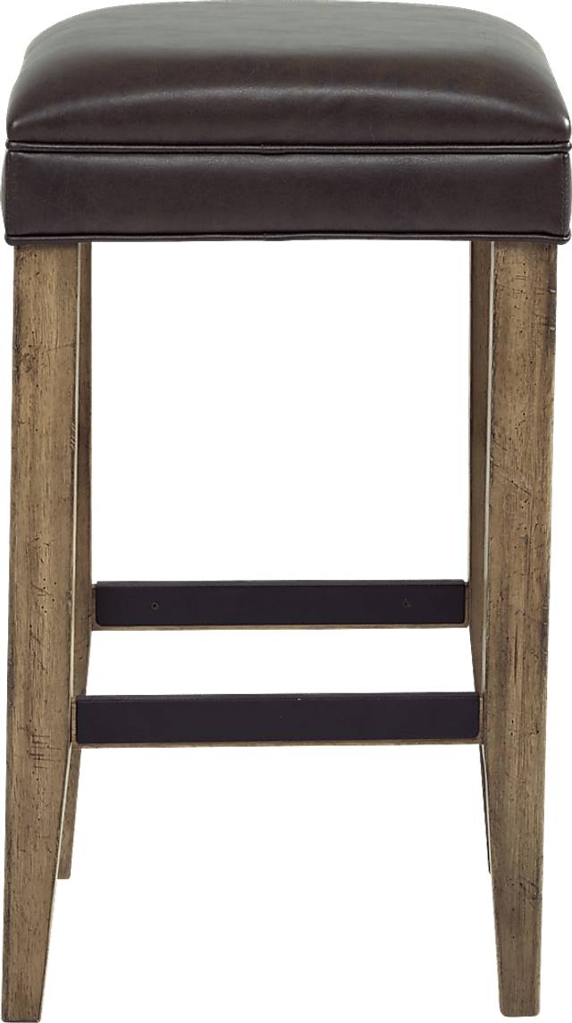 Eric Church Highway To Home Tap Room Blonde Upholstered Barstool - Thumbnail - Image 1