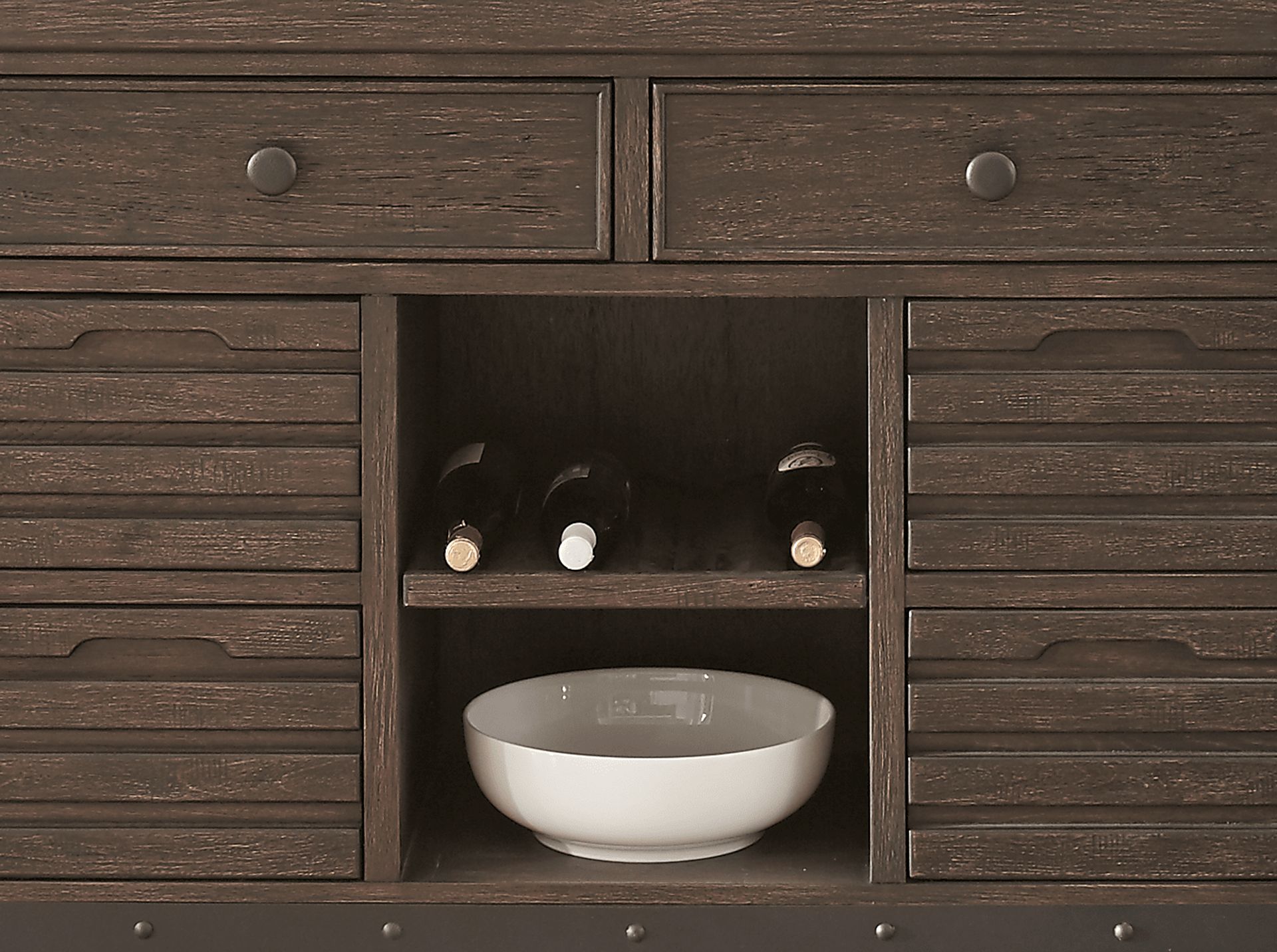 Eric Church Highway To Home Tap Room Brown 2 Pc Server with Hutch - Image 4