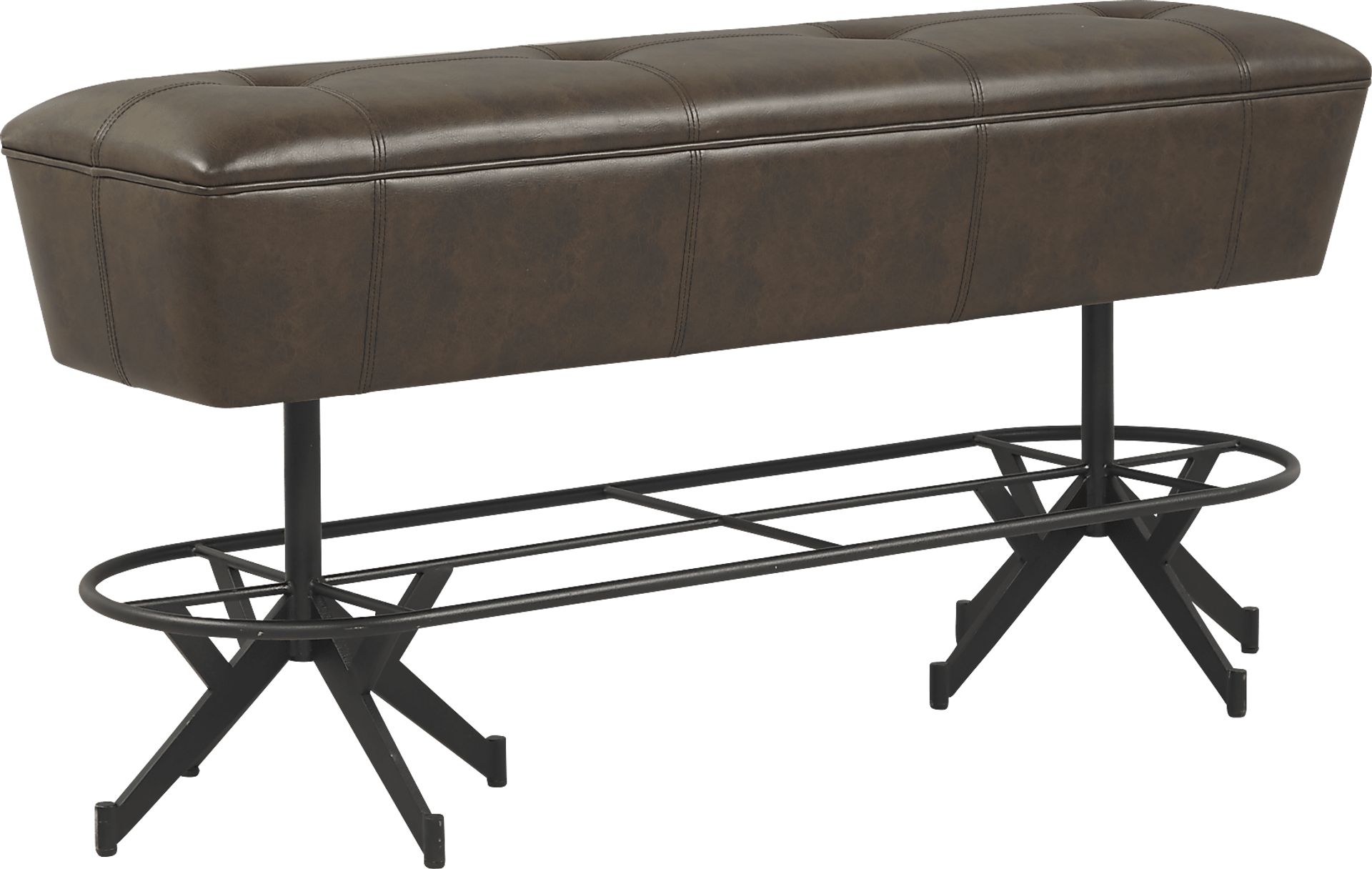 Eric Church Highway To Home Tap Room Brown Bar Height Bench - Image 1