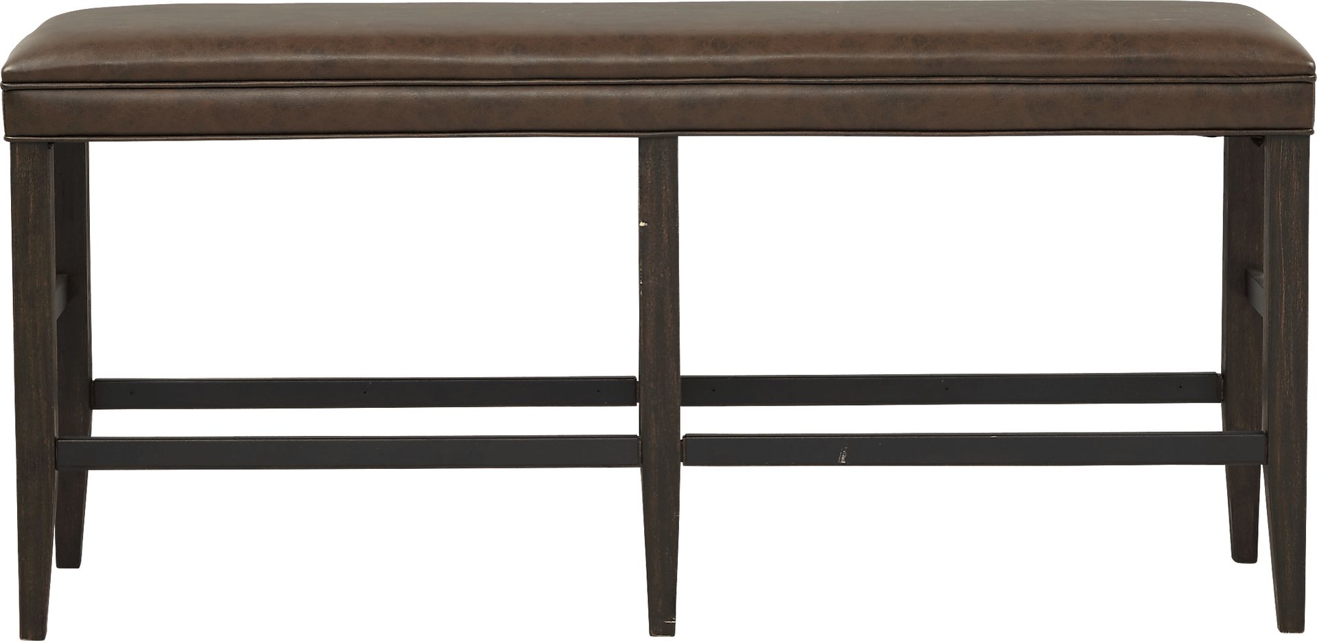 Eric Church Highway To Home Tap Room Brown Upholstered Bar Height Bench - Image 2