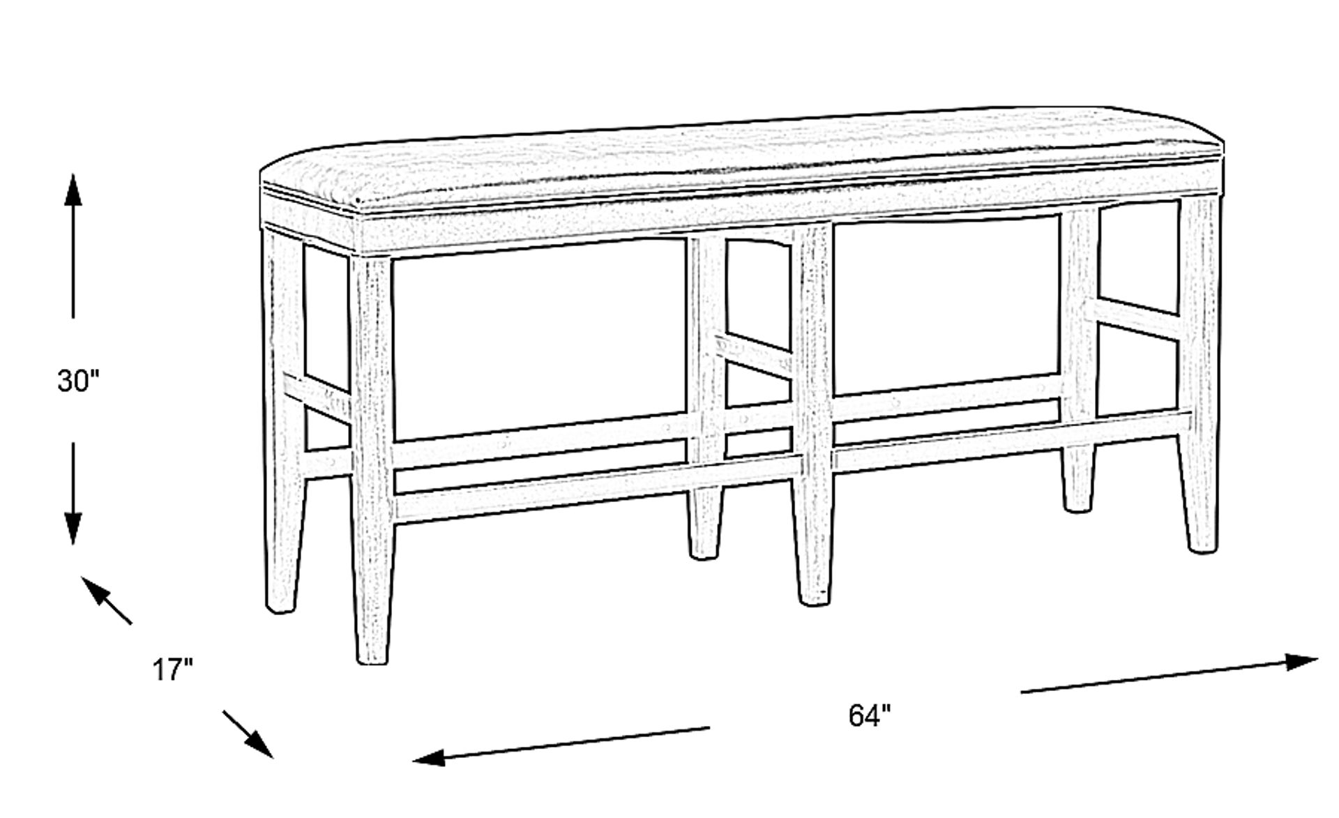 Dimension Image. Please refer to the Dimension Tab on this page for dimension details.