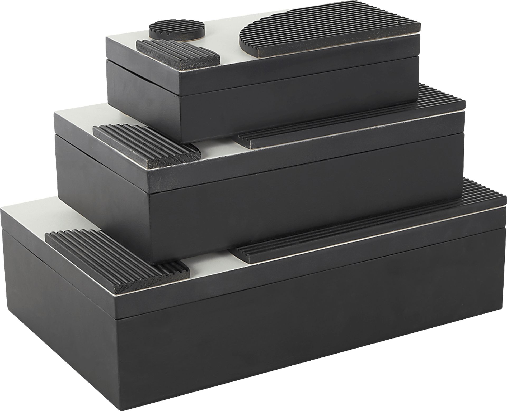 Eridal Black Decorative Box, Set of 3 - Image 5