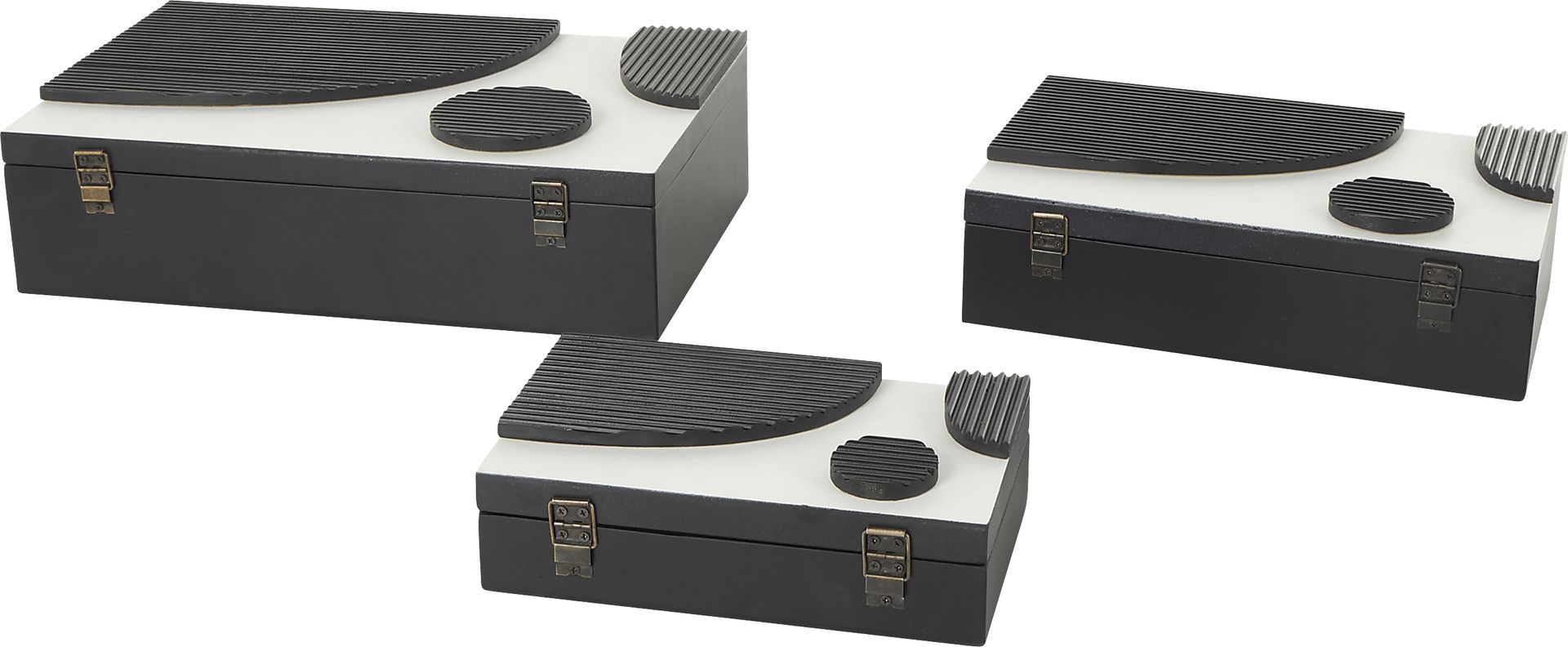 Eridal Black Decorative Box, Set of 3 - Image 7