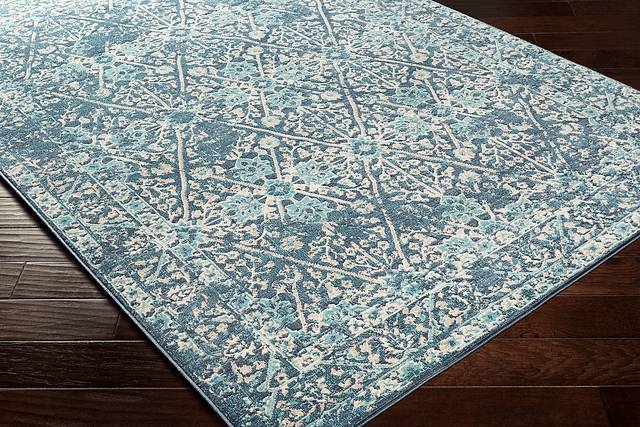 Eriny Aqua 5'3 x 7'3 Rug - Thumbnail - Image 3