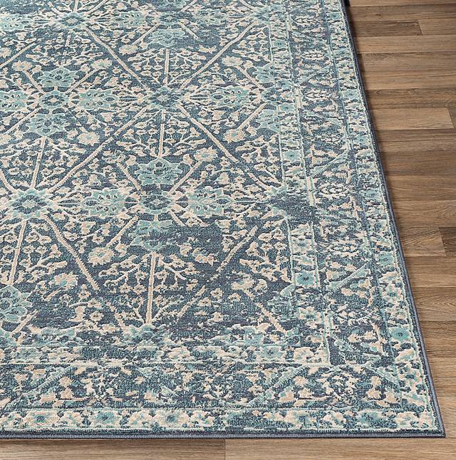 Eriny Aqua 5'3 x 7'3 Rug - Thumbnail - Image 6