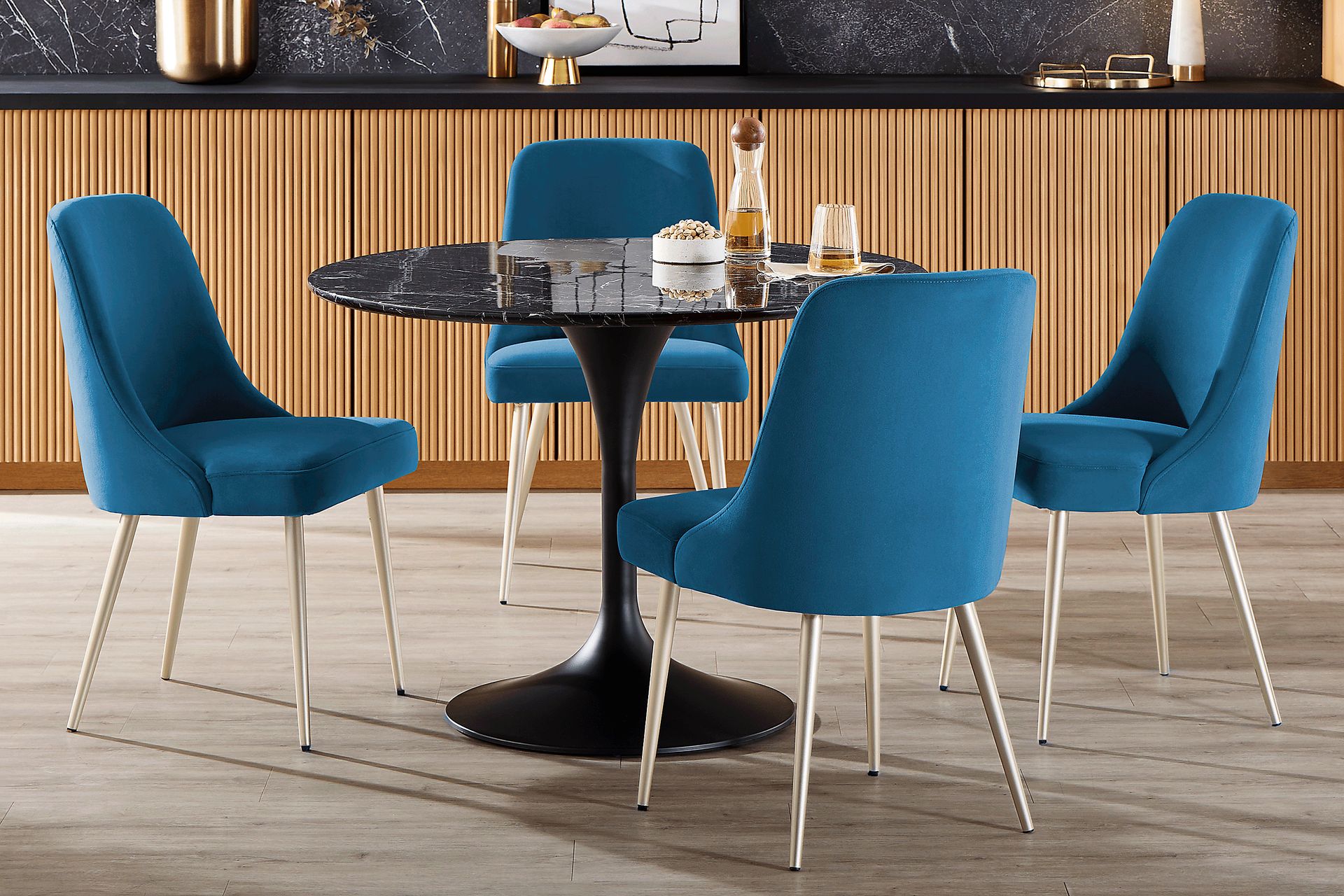 Eris Black Round Dining Table - Image 2
