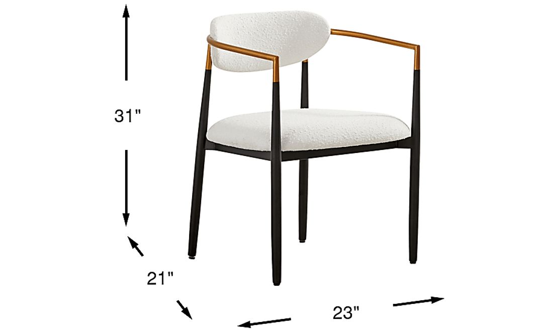 Eris White Side Chair