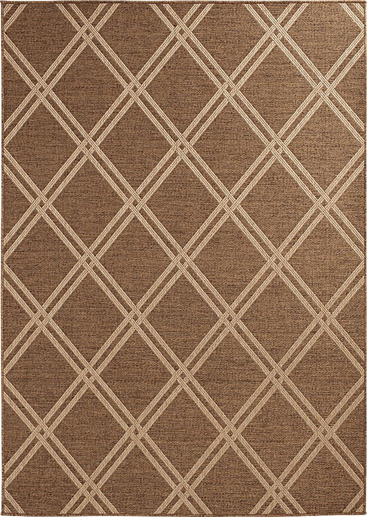 Eristy Tan 7'10 x 9'10 Indoor/Outdoor Rug