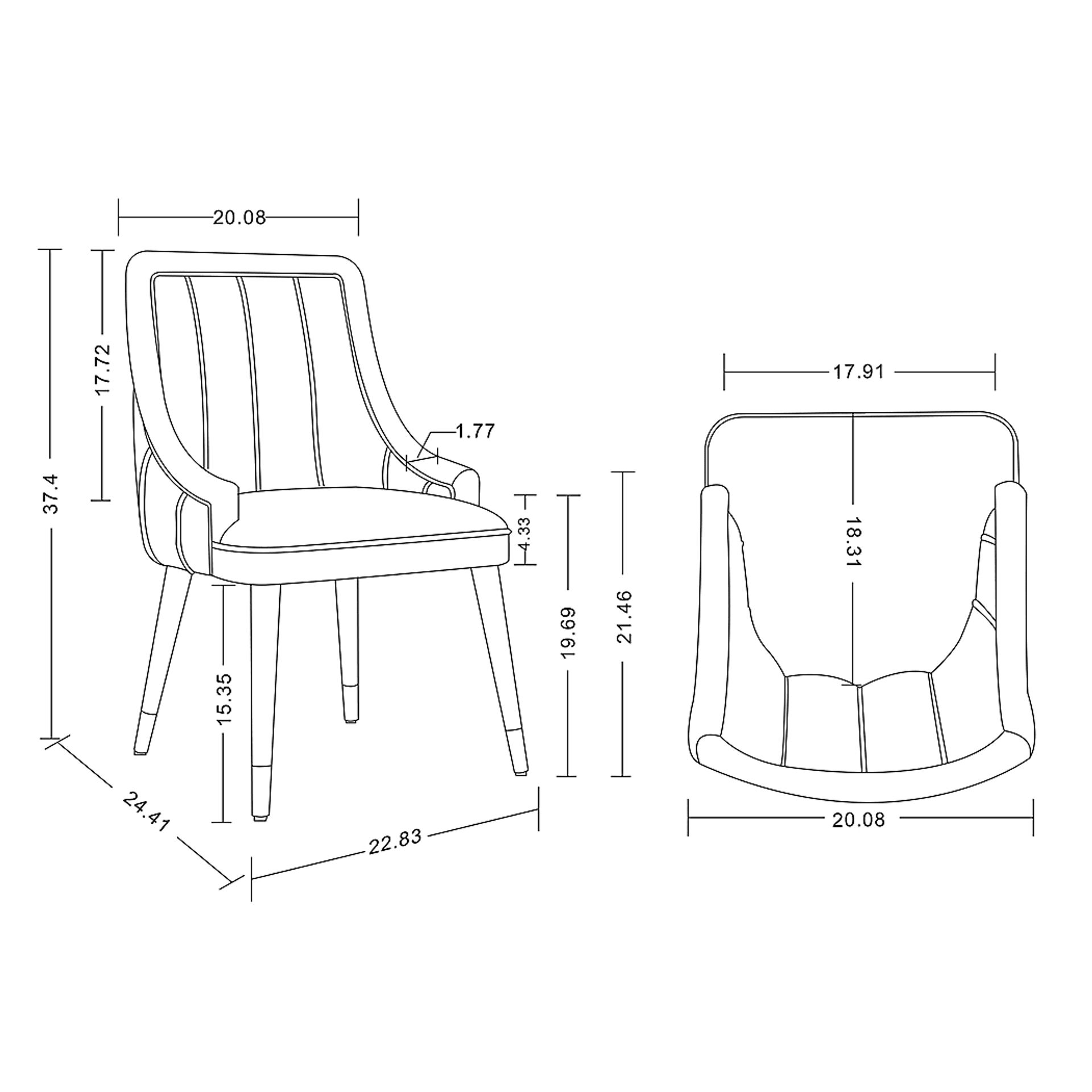 Erlandson Cream Side Chair - Image 7