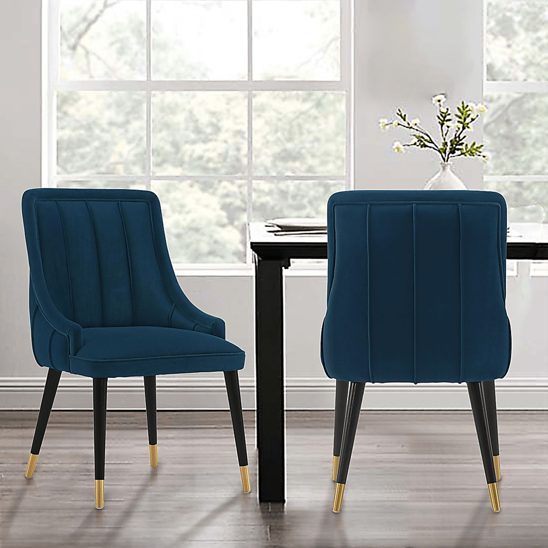 Erlandson Midnight Blue Side Chair - Image 2