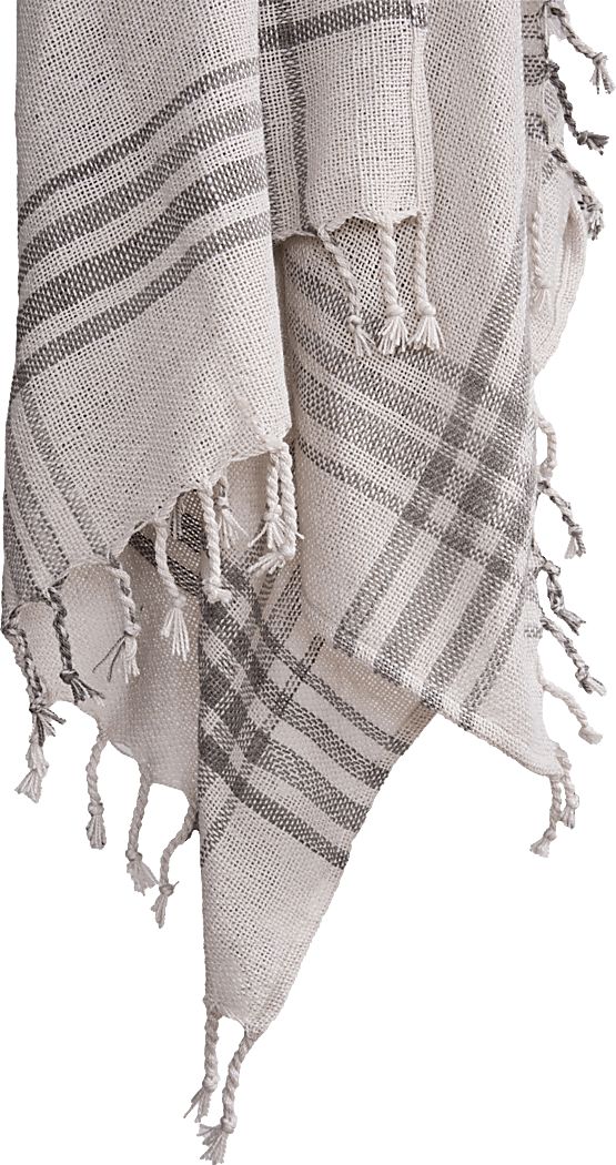 Erlend Gray Indoor/Outdoor Throw Blanket - Thumbnail 3
