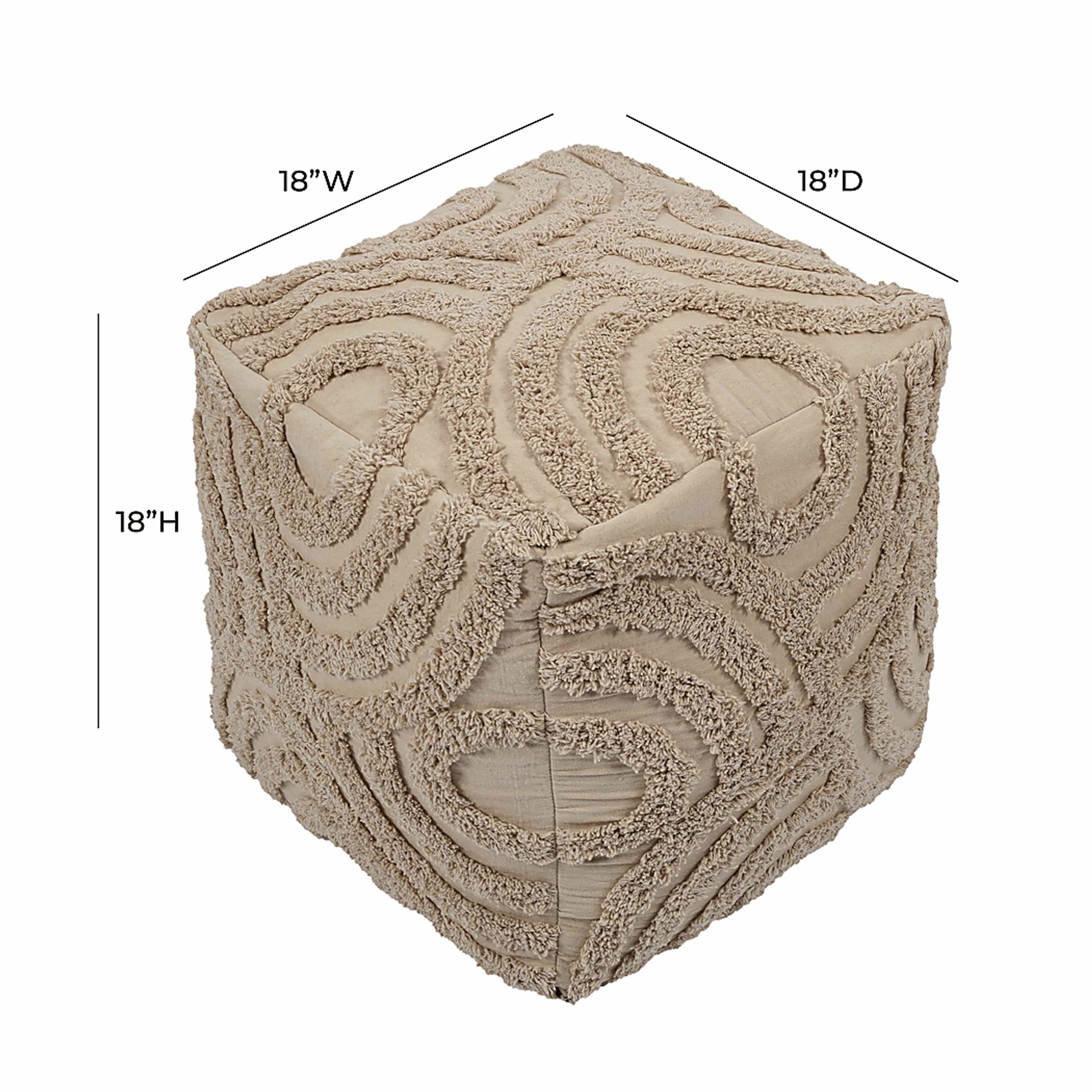 Ermann Beige Ottoman - Image 5
