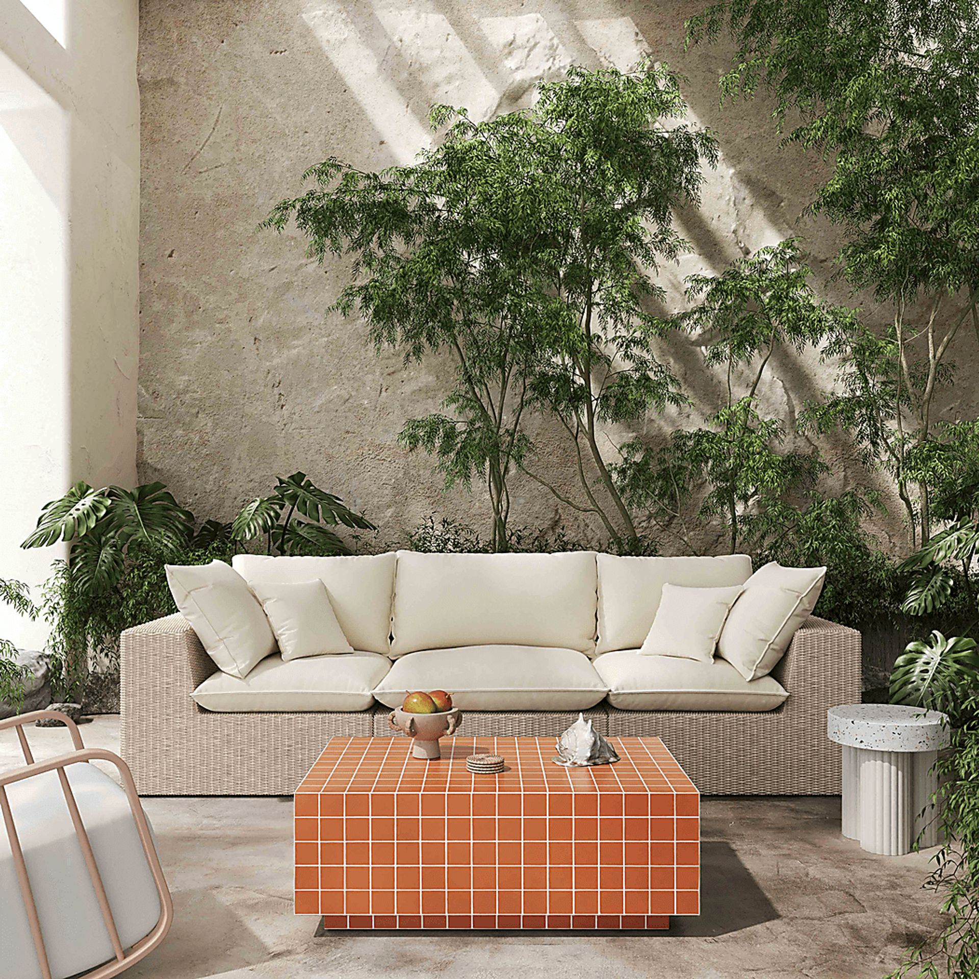Ermantrude Orange Cocktail Table - Image 2