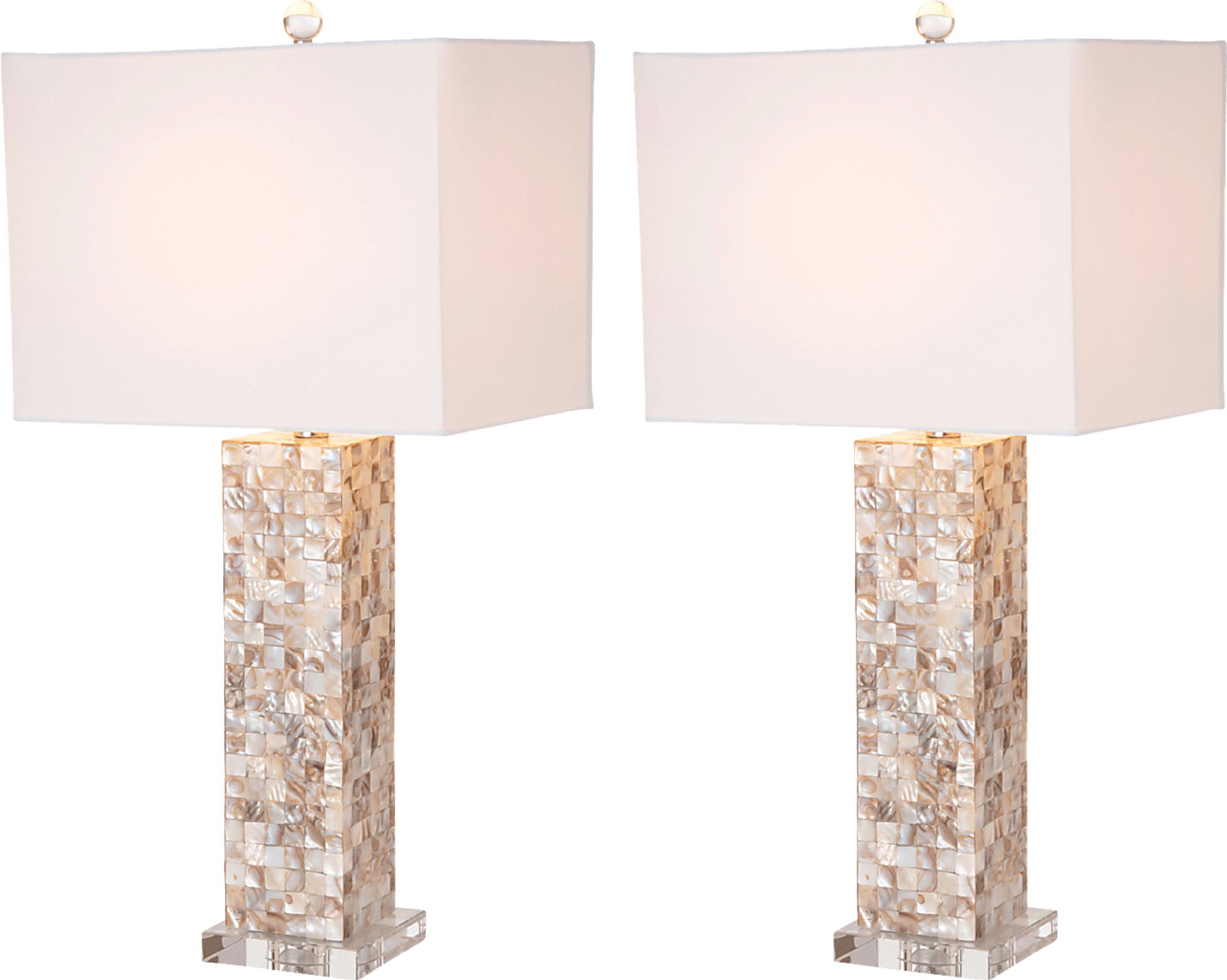 Ermine Park Ivory Table Lamps, Set of 2 - Image 1
