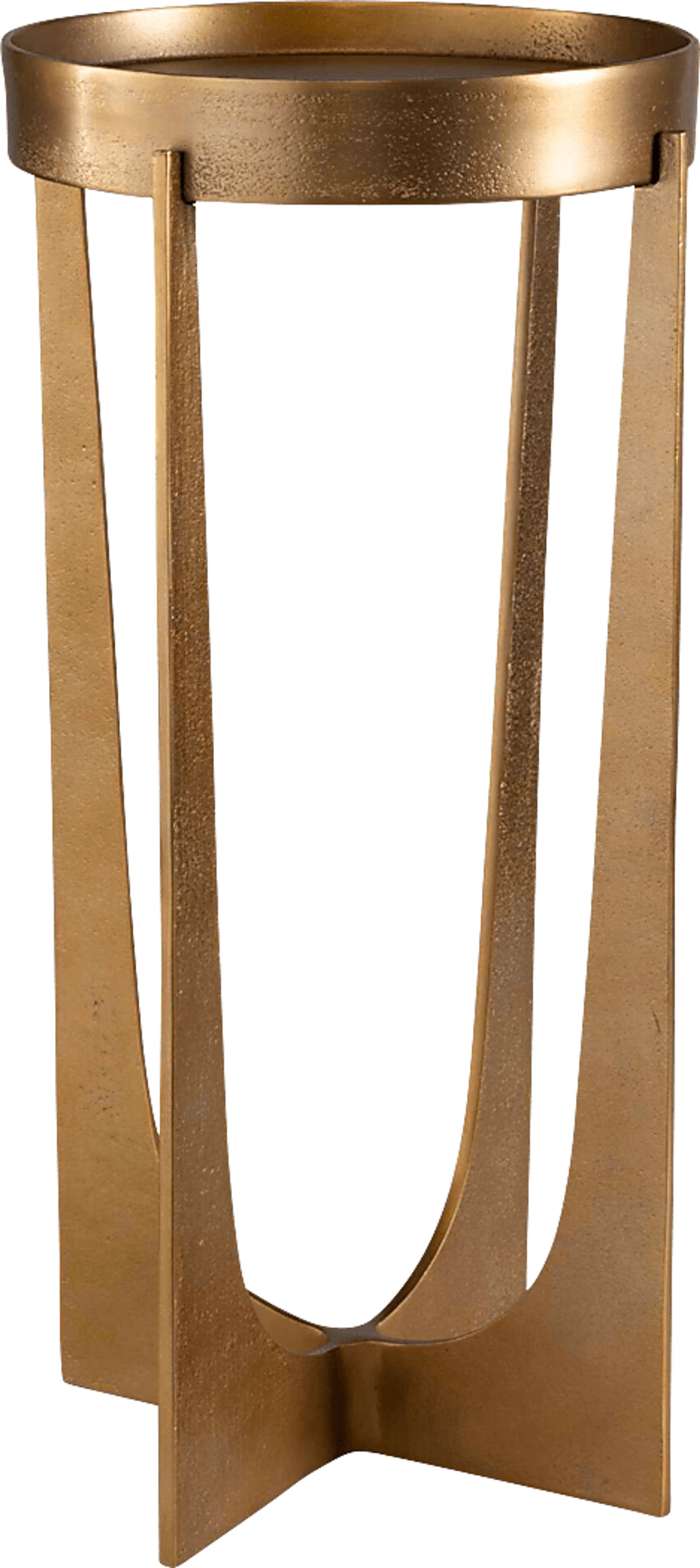 Erohn Brass Accent Table - Image 1