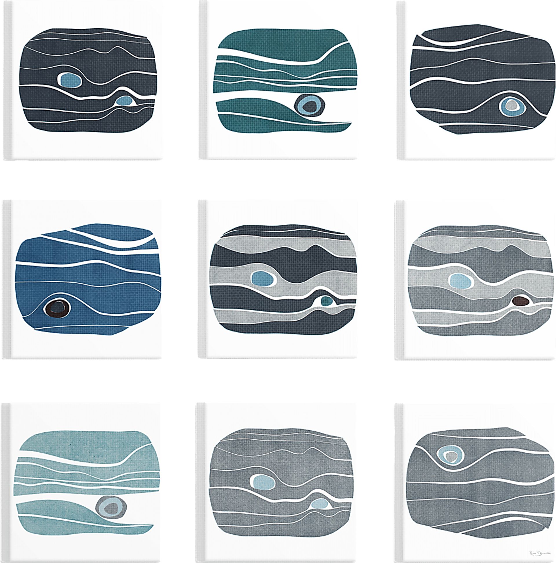 Erosion Levels Set of 9 Artwork - Image 1