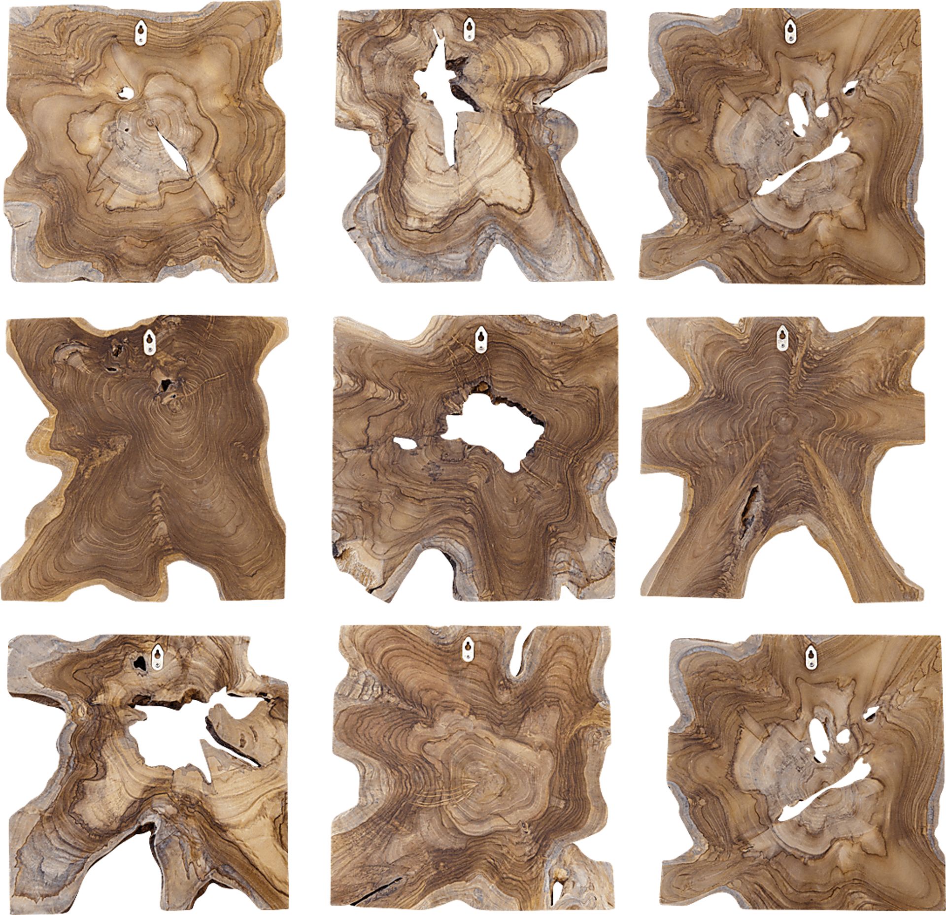 Erris Brown Wall Decor, Set of 9 - Image 4