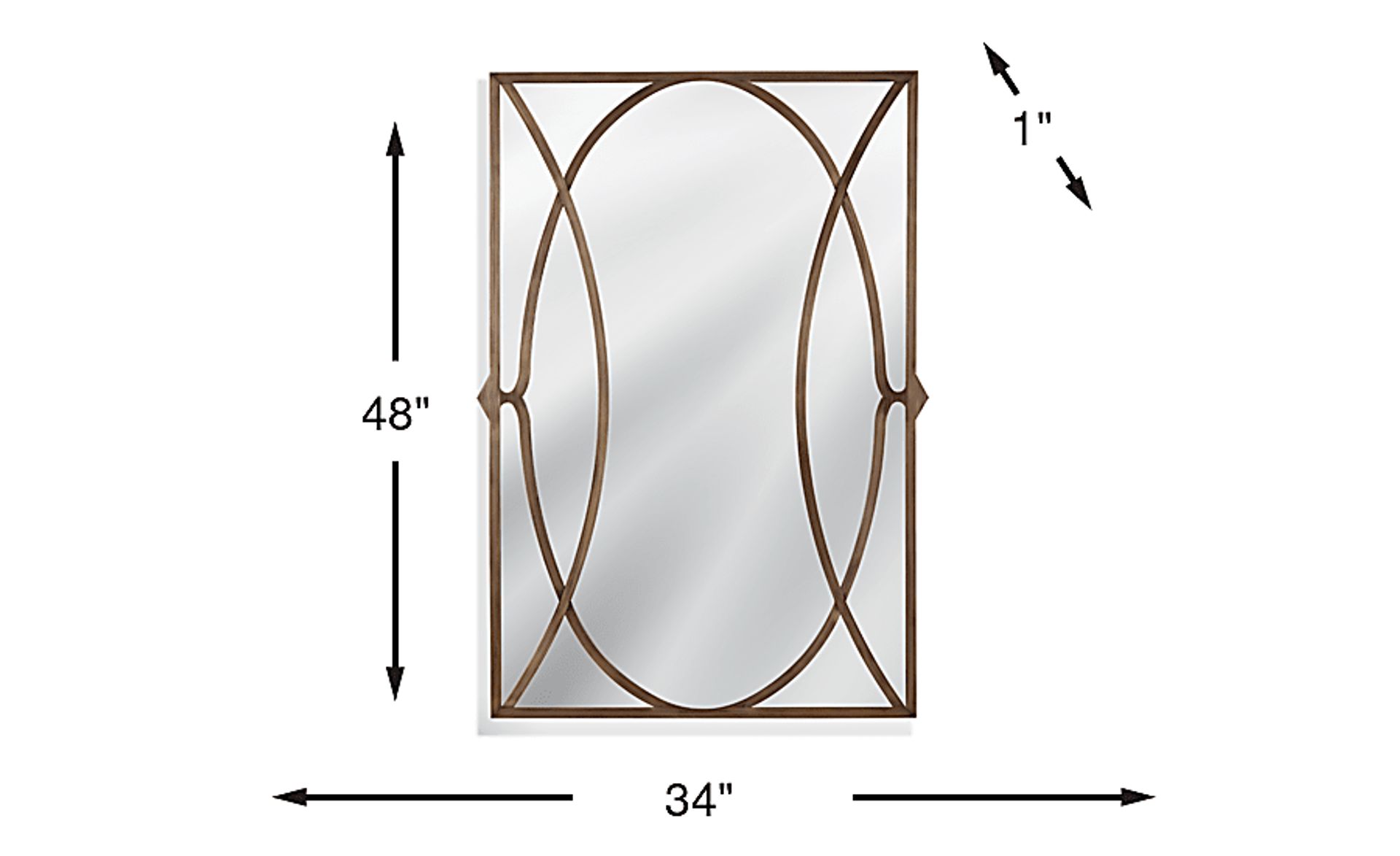 Dimension Image. Please refer to the Dimension Tab on this page for dimension details.