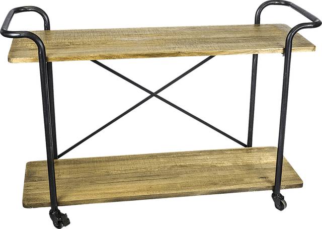 Erskine Brown Bar Cart - Thumbnail - Image 1