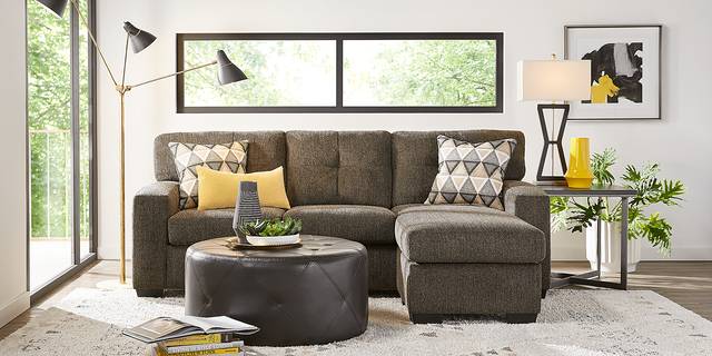 Erwood Charcoal Sofa Chaise - Thumbnail - Image 2