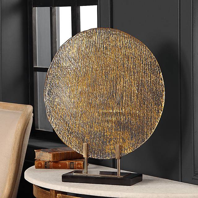 Esais Gold Decorative Plate - Thumbnail - Image 3