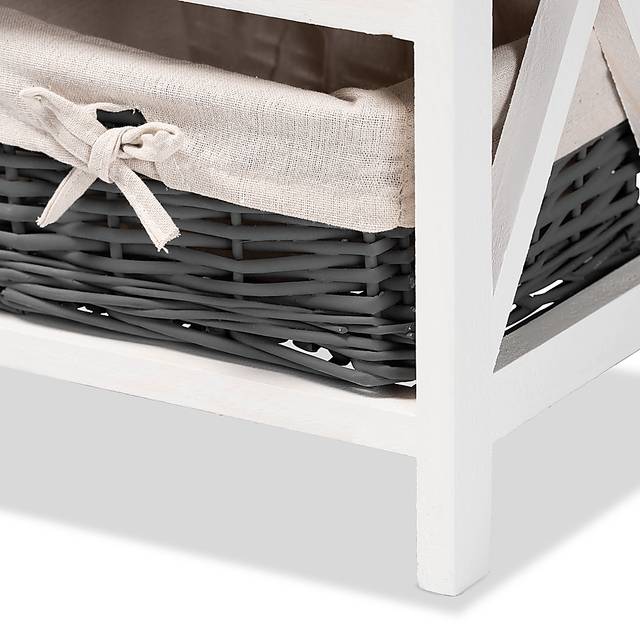Escallonia White 1 Drawer Storage Unit - Thumbnail - Image 4