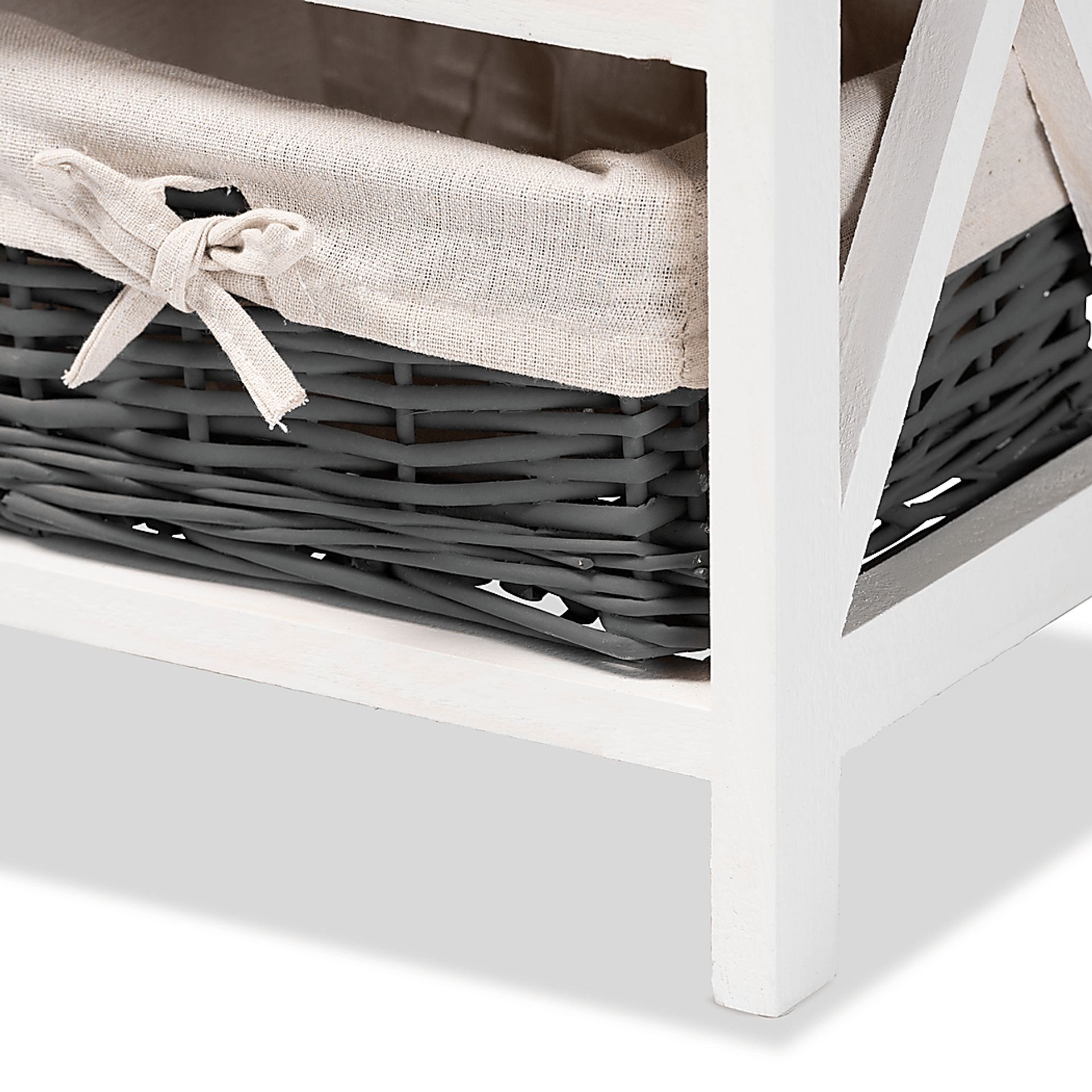 Escallonia White 1 Drawer Storage Unit - Image 4