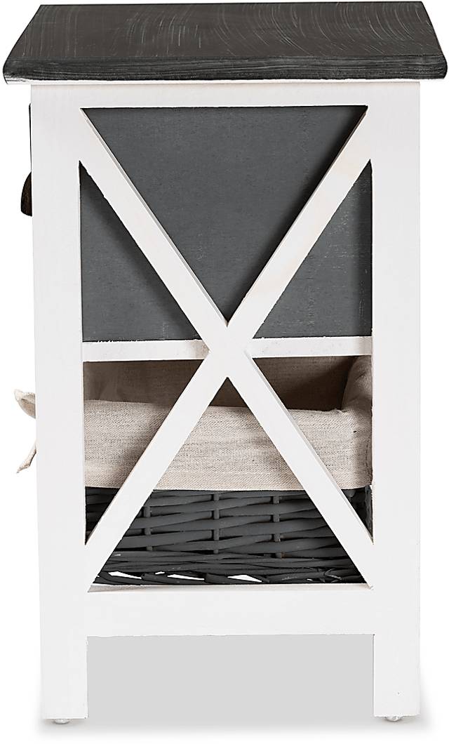 Escallonia White 1 Drawer Storage Unit - Thumbnail - Image 6