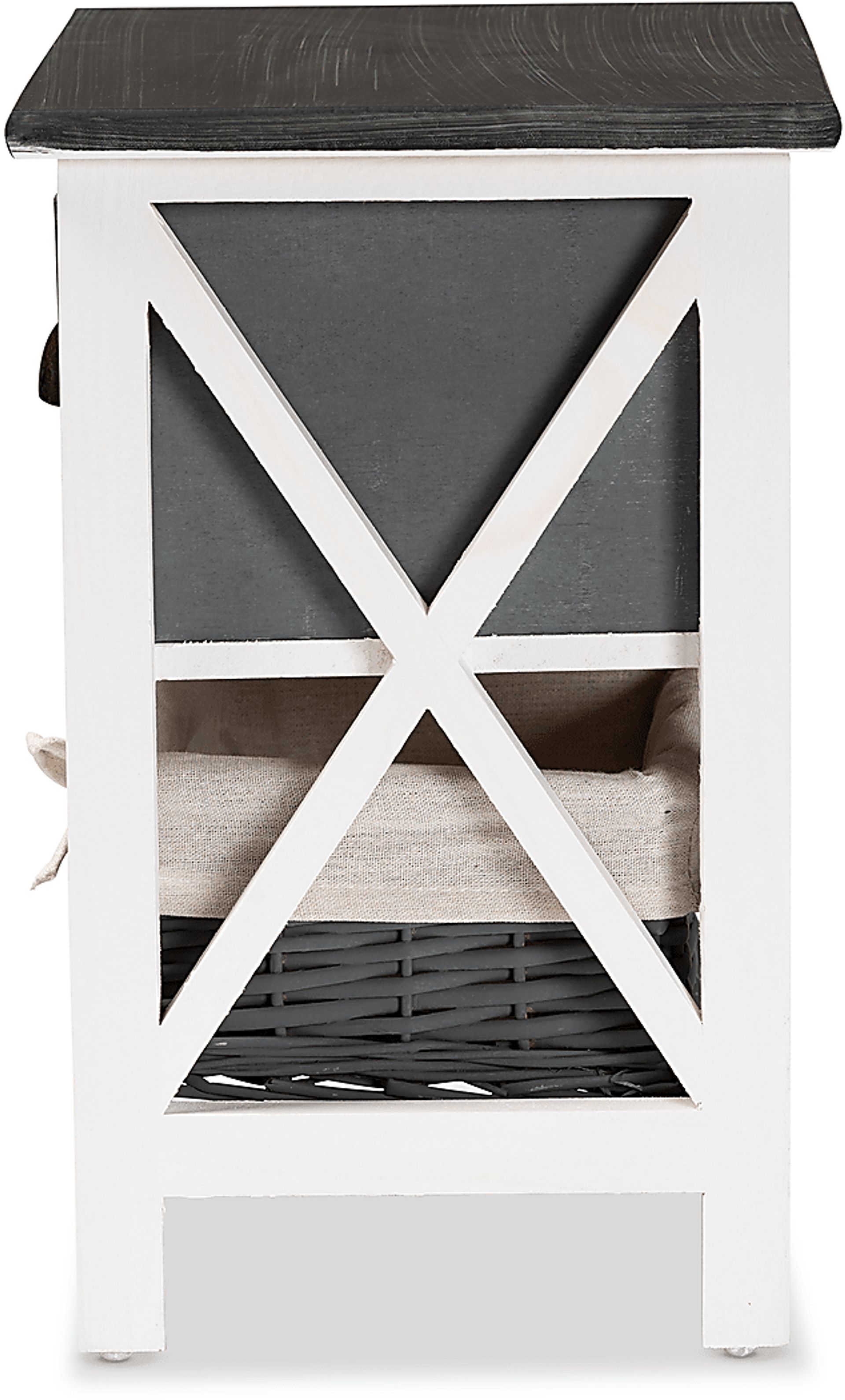 Escallonia White 1 Drawer Storage Unit - Image 6