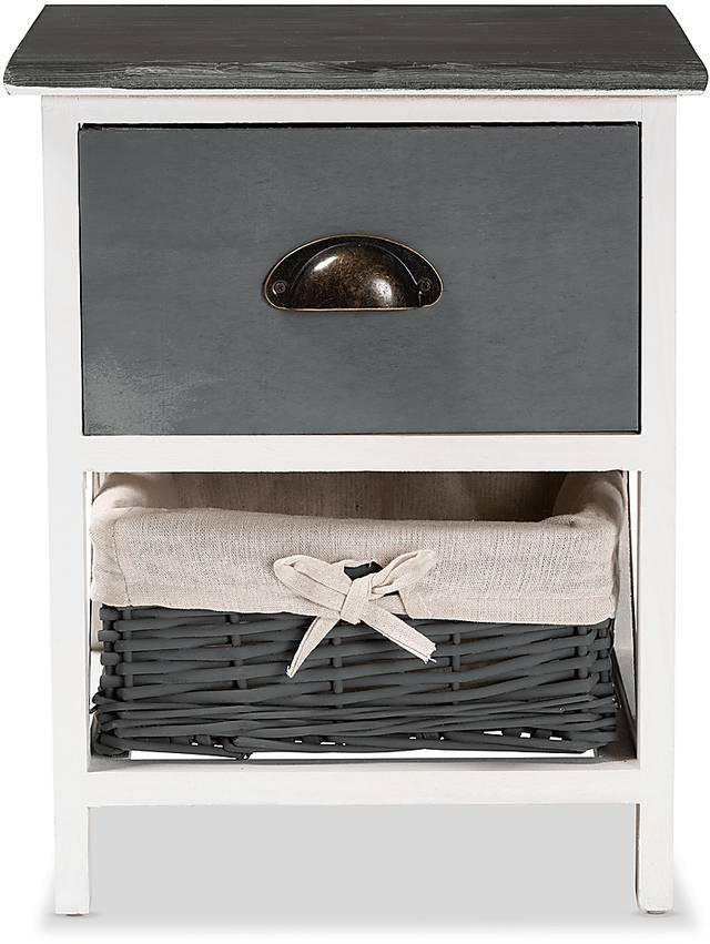 Escallonia White 1 Drawer Storage Unit - Thumbnail - Image 7