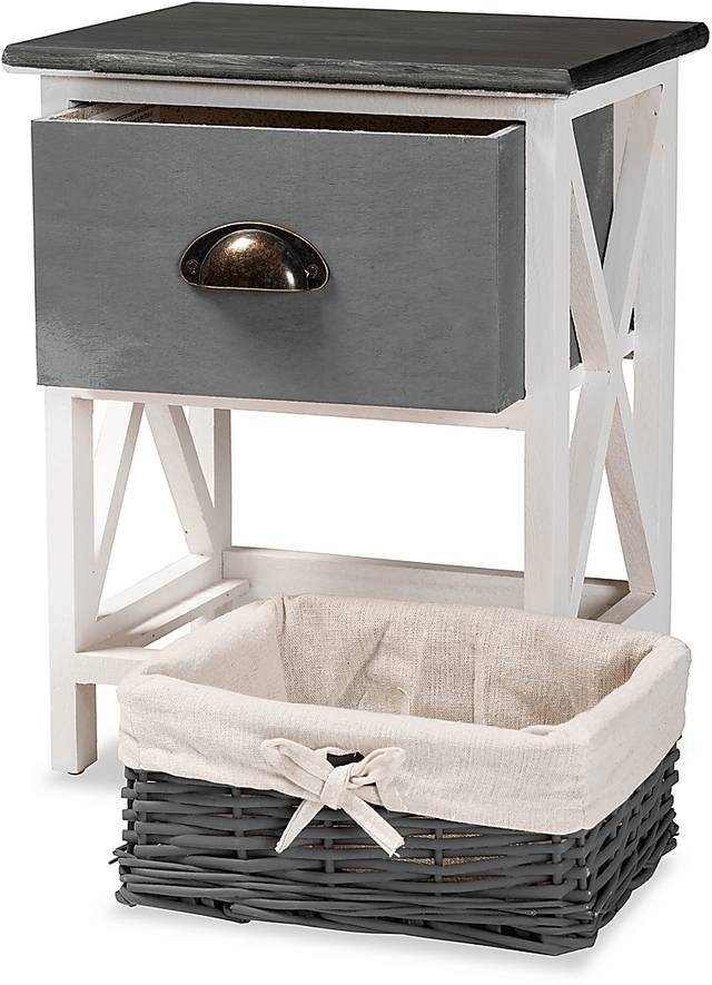 Escallonia White 1 Drawer Storage Unit - Thumbnail - Image 8