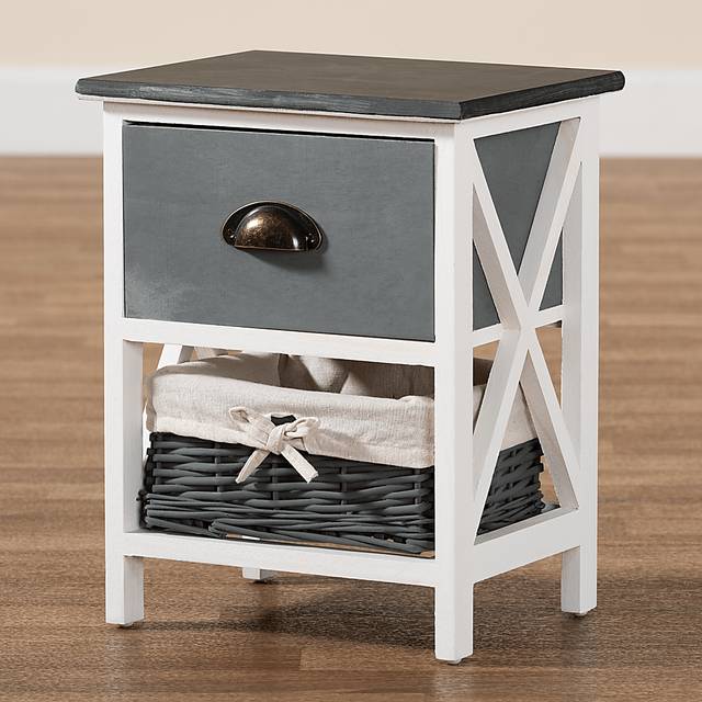 Escallonia White 1 Drawer Storage Unit - Thumbnail - Image 10