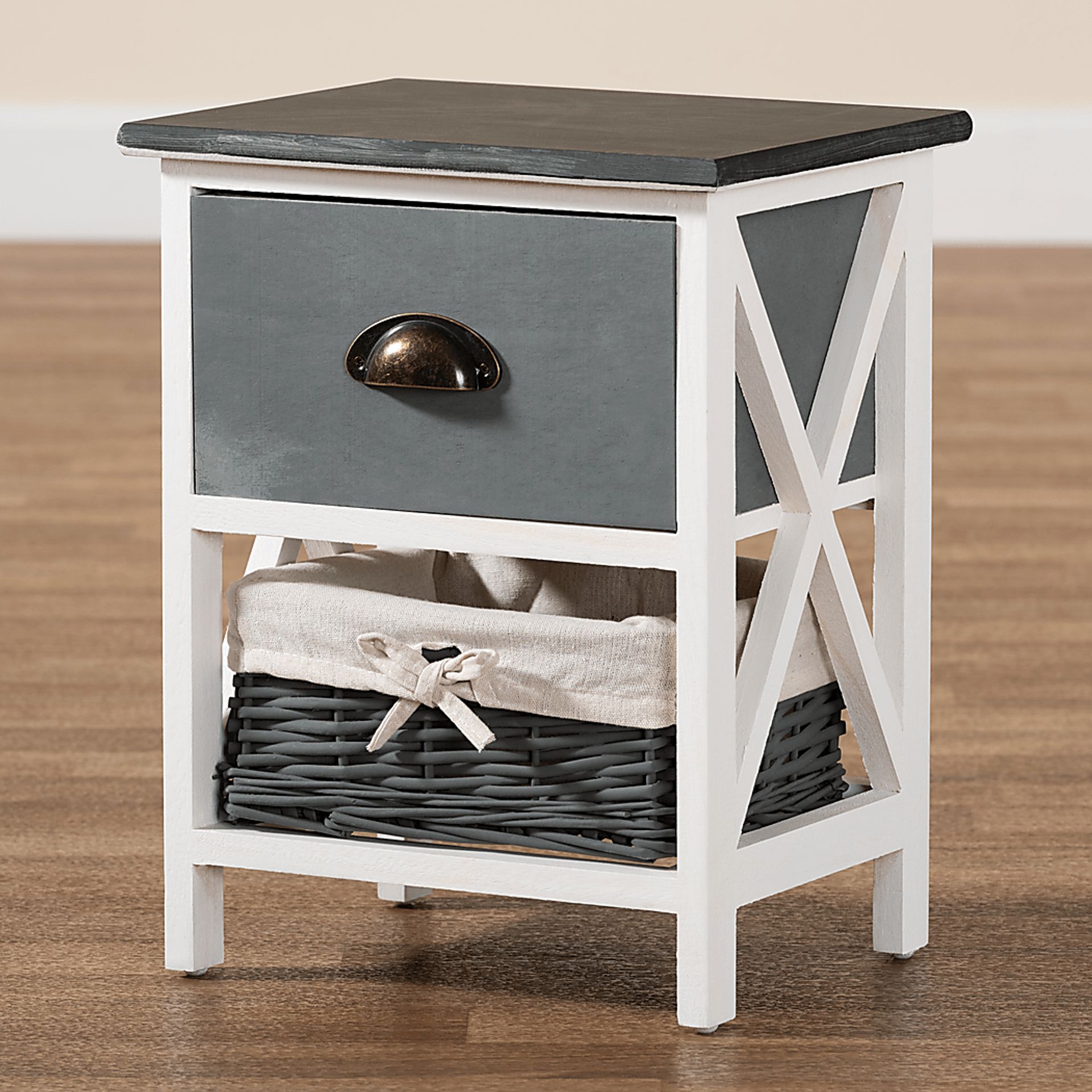 Escallonia White 1 Drawer Storage Unit - Image 10