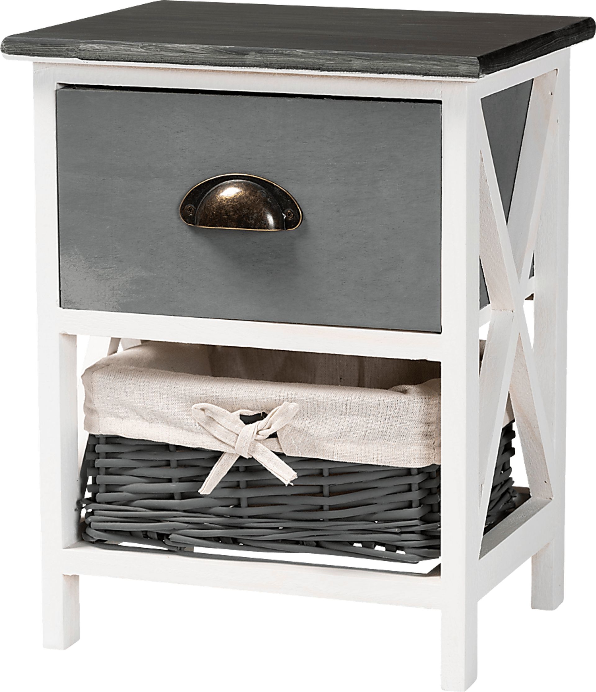 Escallonia White 1 Drawer Storage Unit - Image 1