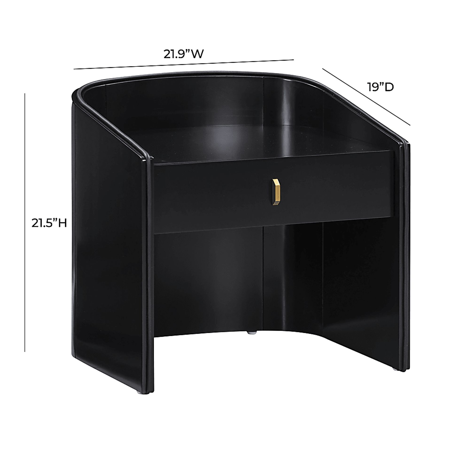 Escalon Black Nightstand - Image 8