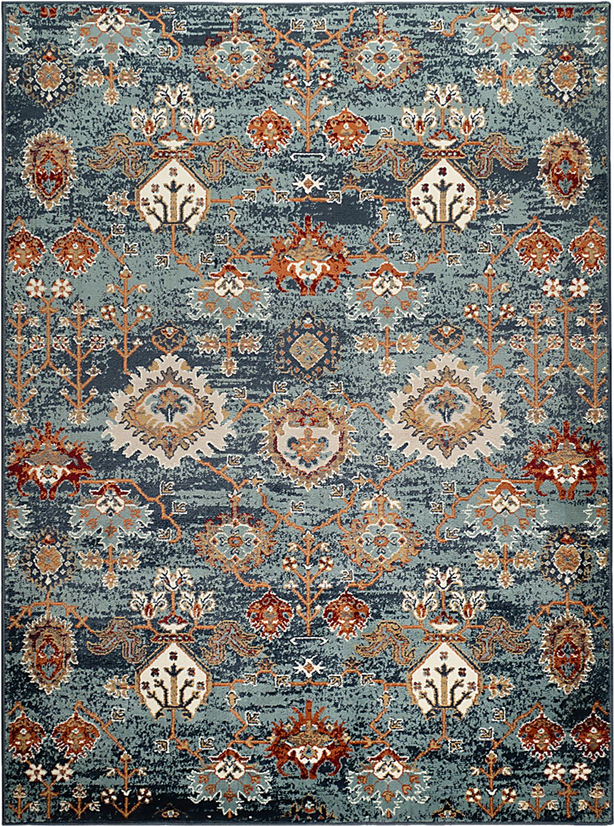Escester Blue,Teal Blue,Green Rugs | Rooms to Go