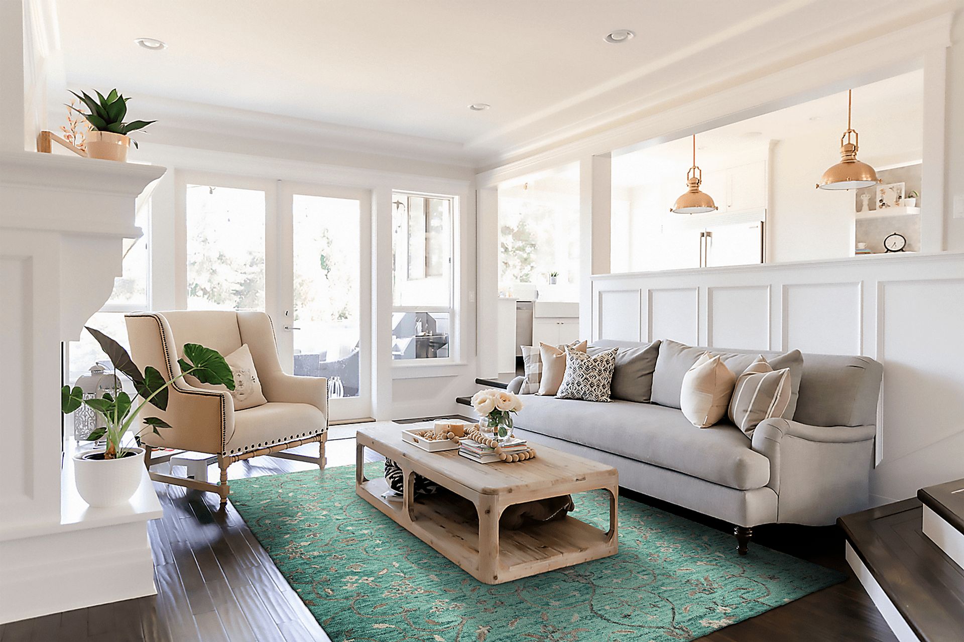 Esiyae Turquoise 5' x 7'9 Rug - Image 2