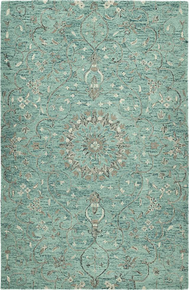 Esiyae Turquoise 8' x 10' Rug - Thumbnail - Image 1