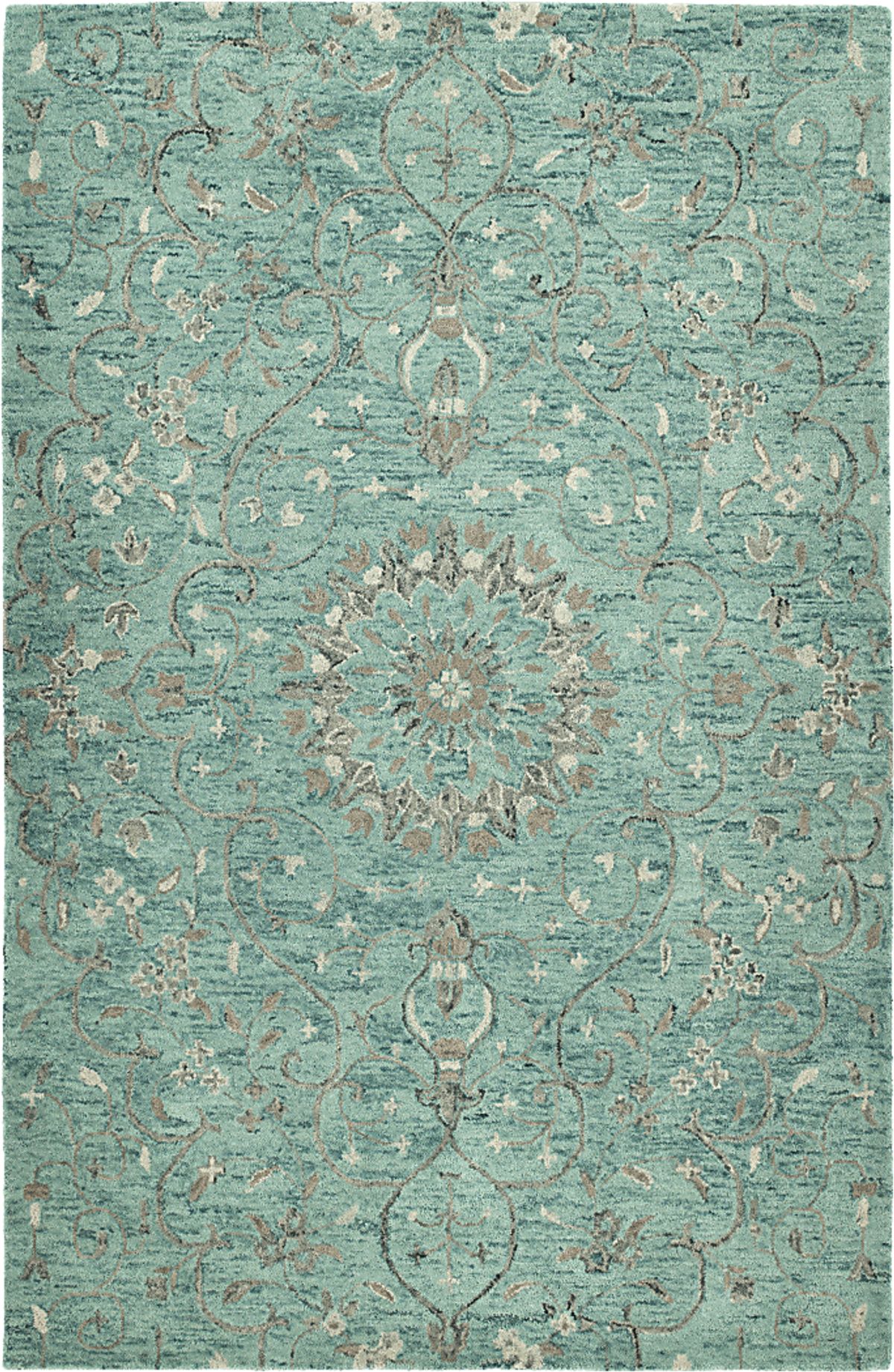 Esiyae Turquoise Blue Rugs | Rooms to Go