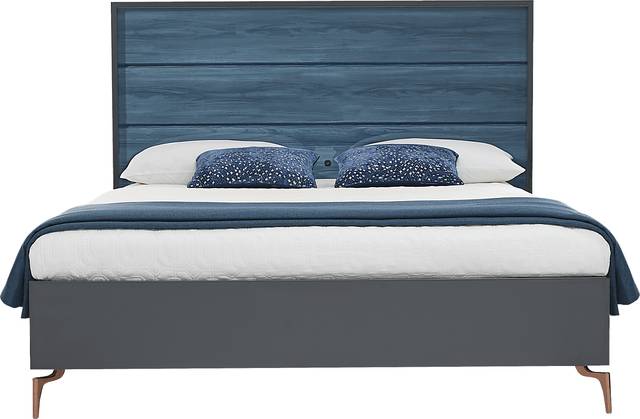 Esmedira Blue 5 Pc King Panel Bedroom - Thumbnail - Image 4